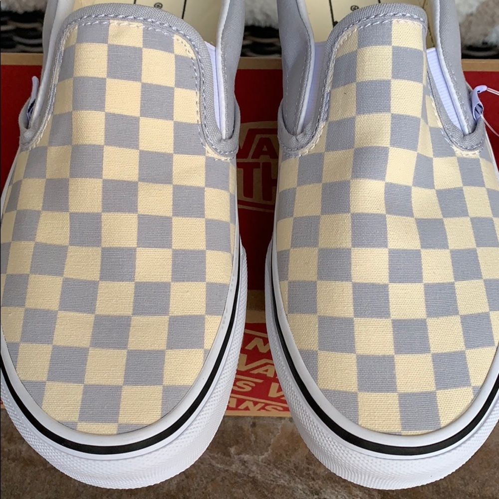 VANS CLASSIC SLIP ON CHECKERBOARD GREY DAWN/ WMNS - Picture 8 of 16